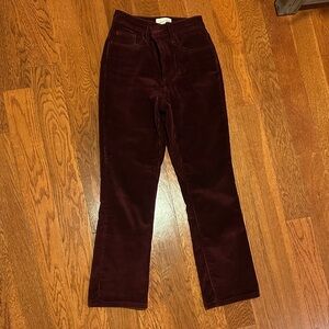 Universal Thread Maroon Corduroy Trousers